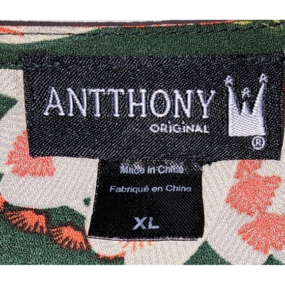 Antthony Original Floral Print Duster Cardigan Open Front Green XL - Picture 5 of 8